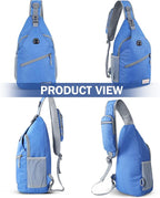 ZOMAKE Sling Bag, Small Crossbody Sling Backpack, Water Resistant Shoulder - Image 6