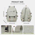 coowoz Lightweight School Backpack College Laptop Backpack - Image 3