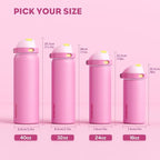 POWCAN 18 oz Steel Water Bottle: 2-in-1 Push-Button Spout & Quick-Flip Straw - Image 8