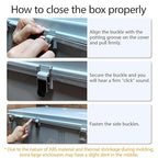 LeMotech Electrical Box, IP67 Waterproof Hinged Cover Stainless Steel Latch - Image 4