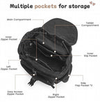 G4Free Small Backpack for Women, Nylon Casual Daypack for Work Travel Campus - Image 7