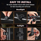 Ascher Ultra Bright USB Rechargeable Bike Light Set, Powerful Bicycle Front - Image 8