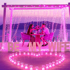 KAQ Connectable 240LED Pink String Lights Outdoor/Indoor, Extendable Plug in - Image 4