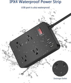 Outdoor Power Strip Weatherproof, Waterproof Surge Protector - Image 2