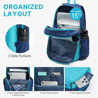 G4Free 15L Hiking Backpack Lightweight Small Travel Backpack Casual Daypack - Image 3