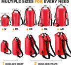 Waterproof Dry Bag, 5L/10L/20L/30L/40L Roll Top Lightweight Storage Backpack - Image 2