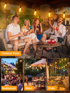 Larkvue 25FT Outdoor String Lights, Patio Lights - Image 6
