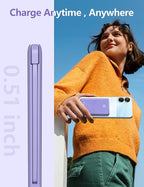 miisso 6000mah Ultra Slim Built in Cables Power Bank, Card Size Built in USB C - Image 6