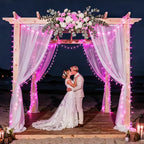 JMEXSUSS 33ft 100 LED Pink Battery Operated Lights - Image 6