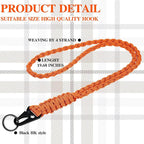 Frienda 2 Set Heavy Duty Paracord Lanyard Necklace Whistles Strap Braided 550 - Image 4