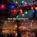 Dazzle Bright Christmas String Lights, 600 LED 196 FT Waterproof Green Wire - Image 2