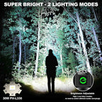 Esgreen Rechargeable Flashlights High Lumens 100000 Single 2 Modes, Super - Image 4