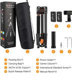 82" Tall Camera Tripod Heavy Duty, Victiv Aluminum DSLR Tripod Monopod - Image 10