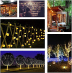 Toodour Solar String Lights Outdoor Waterproof, 36ft 60 LED Globe String Light - Image 5
