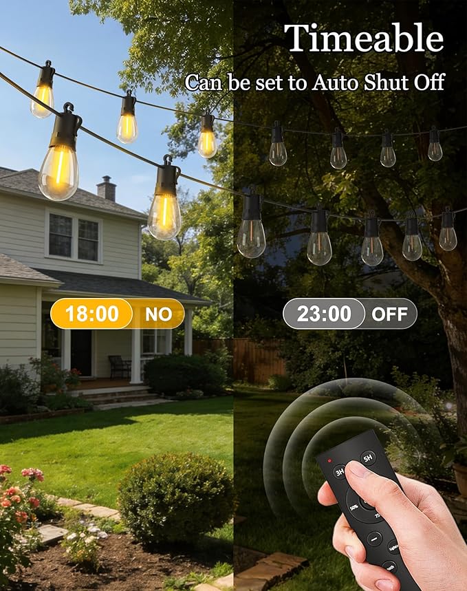 65ft-Solar-Powered-Lights-Outdoor-Waterproof-String - Image 5