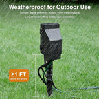 SURAIELEC Outdoor Power Stake, 7-Day Programmable Digital Timer, Power Strip - Image 5