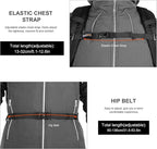 MOUNTAINTOP Hiking Backpack, 30L Camping Backpack, Men Women Hiking Daypack - Image 8