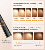 Gritin Book Light, Eye Caring 4-Color & 5-Brightness Neck Light Reading Light- - Image 2