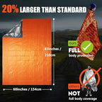 Frelaxy Emergency Blanket 2-Pack, Extra-Thick Extra-Large Space Blankets - Image 4