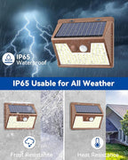 Peasur Brown Solar Lights Outdoor Motion Sensor 16 Pack, Ultra-Bright 3 Mode - Image 7