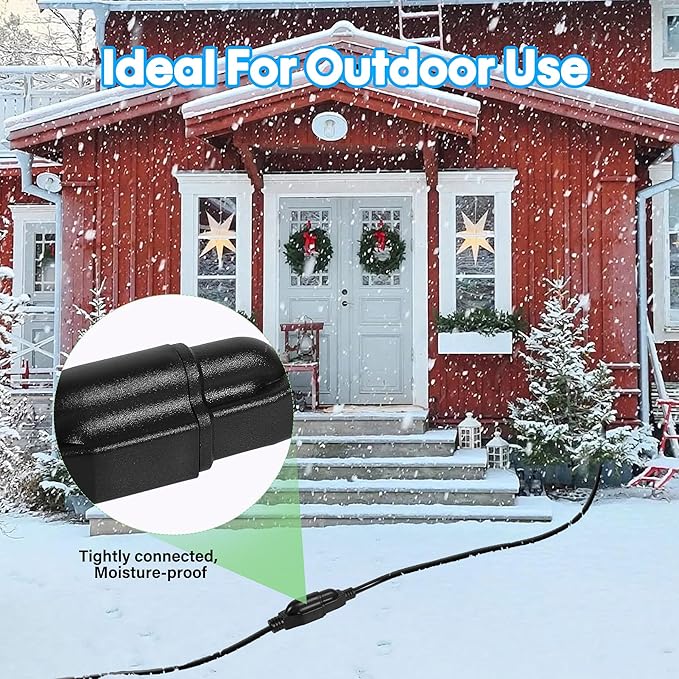 Adoreen Outdoor Power Extension Cord 30 Ft, 3 Prong 16 AWG Grounded Wire Heavy - Image 5