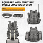 50L Military Tactical Backpack 3 Day Assault Pack Molle Daypack Hiking Backpack - Image 5