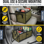 4-Section Extra Large Trunk Organizer – Heavy Duty 1680D, Collapsible & - Image 4