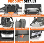 25L Hiking Backpack with Rain Cover Lightweight Hiking Daypack - Image 3