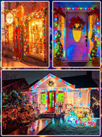 Upgraded 165FT 500 LED Multicolor Christmas String Lights Indoor & Outdoor - Image 6