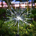 JJGoo Solar Firework Lights, 2 Pack 135 LEDs 2 Lighting Modes Solar Lights - Image 3
