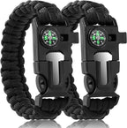 Bracelets, Survival Bracelets for Men Paracord Tactical 5-in-1 Camping Gear Kits by Oadnfa