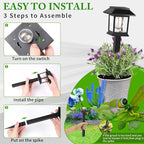 Greluna Solar Lights Outdoor, 12 Pack 6000K Waterproof Auto On/Off Solar - Image 6