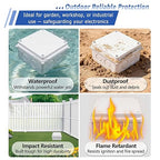 NineLeaf White Junction Box, IP65 Waterproof ABS Plastic Electrical Enclosure - Image 4