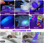 EverBrite UV Blacklight Flashlights 3-Pack Set, 9 LEDs 395nm Mini Black Light - Image 7