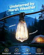 TW SHINE 100 FT Solar String Lights Outdoor, 31+2 LED Waterproof Shatterproof - Image 3