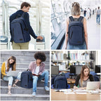 Mancro Laptop Backpack, 15.6 inch Business Backpack Anti Theft College School - Image 9