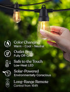 Brightech 104 FT Ambience Pro Solar Powered Outdoor LED String Lights - Image 6