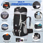IGOLUMON 60L Hiking Backpack Waterproof Camping Backpack - Image 3