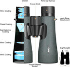 12x50 UHD Binoculars for Adults High Powered - Image 4