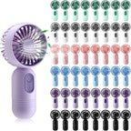 Rossesay 48 Pcs Mini Portable Fan Bulk Cute Handheld Lightweight Small Little by Rossesay