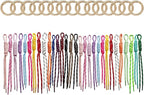 8/13/18/20/30 Pack Paracord Keychain Rope Bag Charms Colorful Braided Charms by FANEVER