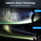 THY TRY Rechargeable LED Flashlight 2-Pack, 90000 High Lumens Super Bright - Image 4