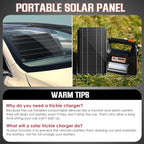 Saillong 10W 12V Solar Car Battery Charger Maintainer, Waterproof Solar Panel - Image 4