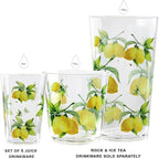 Calypso Basics Fresh Lemons, by Reston Lloyd, 8oz Acrylic Juice Drinkware - Image 6