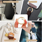 Gkeygo 1 Inch Keychain Rings, 8 Pack Round Carabiner Clip - Image 3