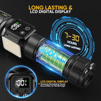 Rechargeable Flashlights High Lumens 100, Super Bright LED Flash Light Long - Image 4