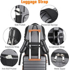Insulated Lunch Backpack Fit 17" Laptop, Work Backpack - Image 6