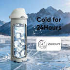 Insulated Water Bottle with Straw - Image 7