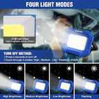 WORKPRO LED Work Light, Rechargeable Magnetic Work Lights - Image 2