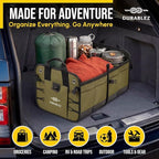 Heavy Duty Foldable Trunk Organizer 2-Section – Dual-Compartment Car Cargo Box - Image 2
